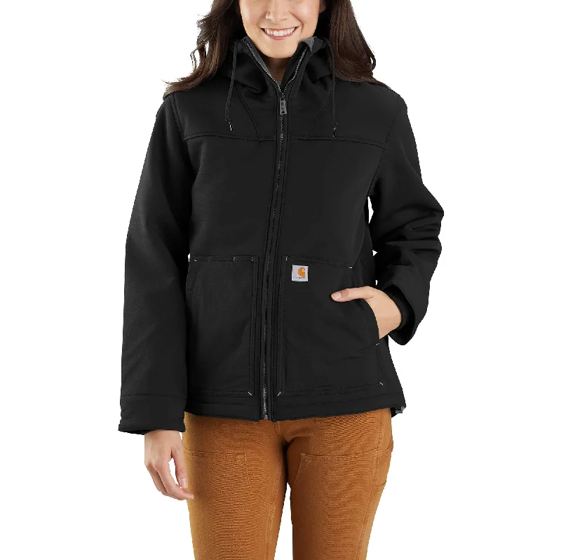 Women’s athletic outerwear for fitness wear -Super Dux™ Relaxed Fit Sherpa-Lined Active Jacket