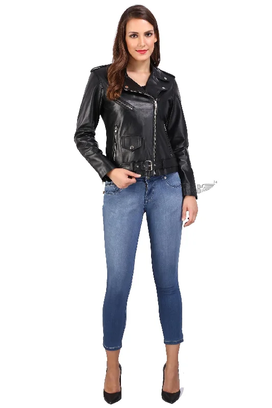 Women’s tailored wool coats for refined style -GREASE PERFECTO BIKER JACKET WOMENS