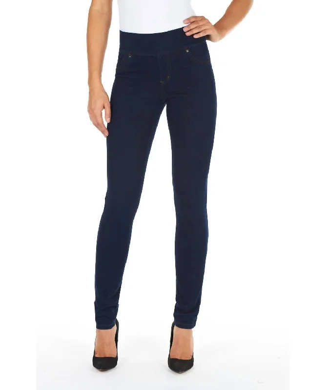 Women’s cargo pants for casual chic -Love Pull-On Slim Jeggings In Indigo