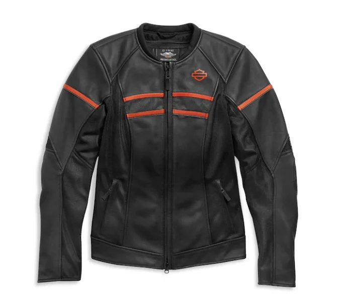 Women’s stylish rain jackets for wet days -H-D® Women's Brawler Leather Jacket