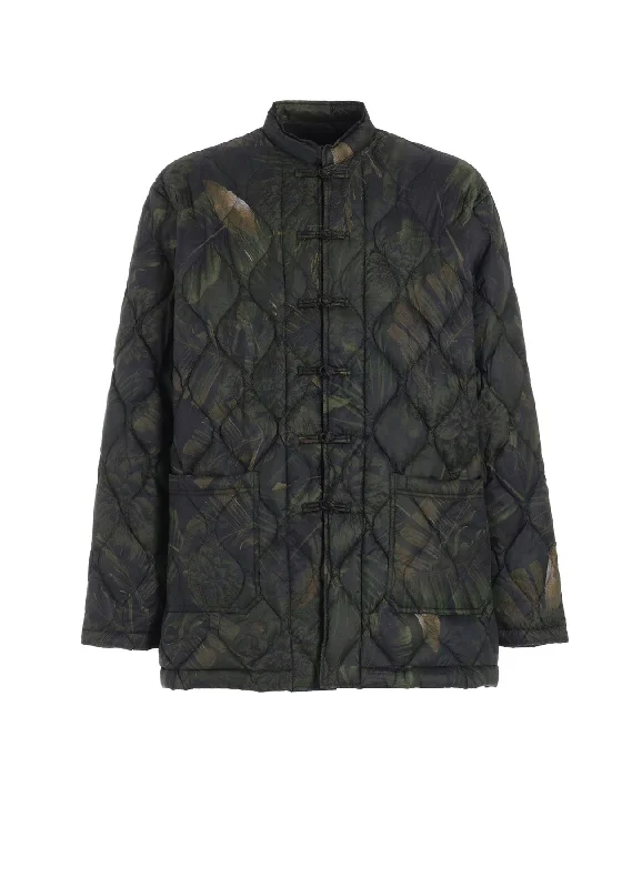 Women’s cargo jackets for utility fashion -【S'YTE X TAION】DAHLIA CAMOUFLAGE QUILTED DOWN CHINA JACKET