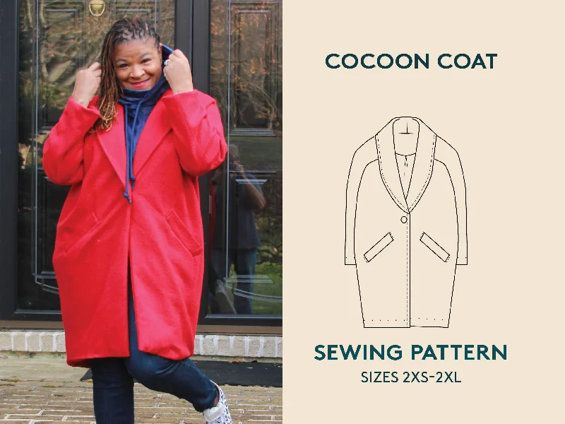 Women’s tailored wool coats for refined style -Cocoon Coat Sewing Pattern