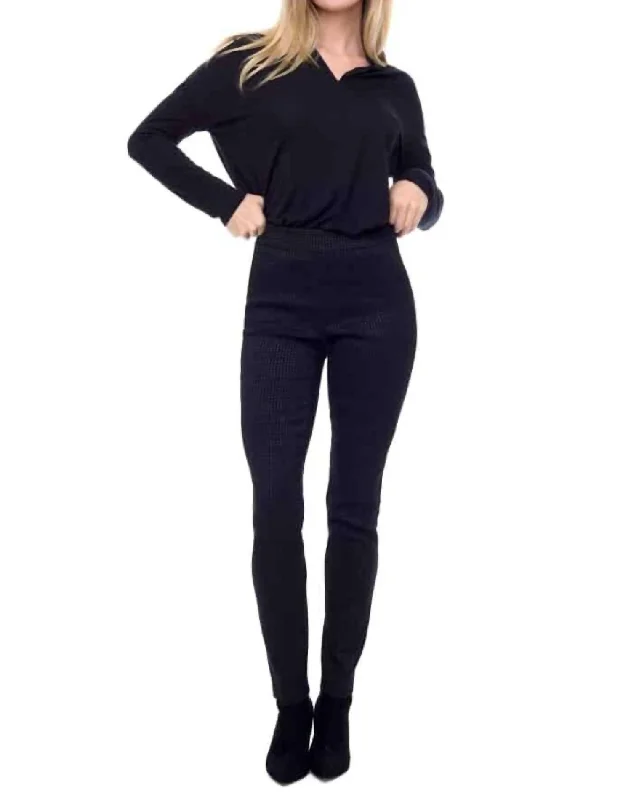 Women’s fleece pants for winter activities -Twinkle Techno Pant In Black/silver