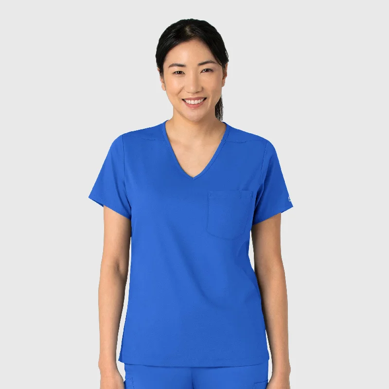 Women’s kimono tops for flowy elegance -Boundless Women's Tuck-In Scrub Top - Royal