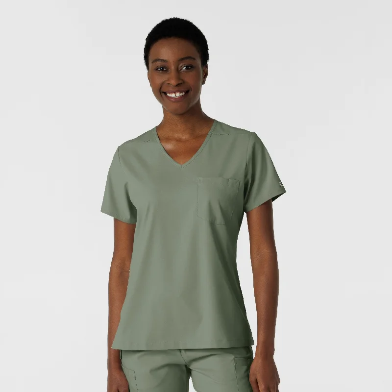 Women’s sleeveless tops for hot weather -Boundless Women's Tuck-In Scrub Top - Sage